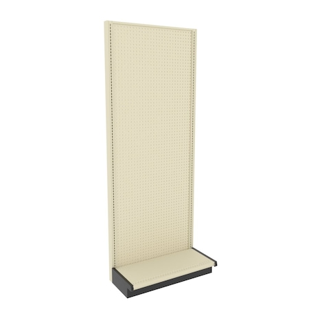 Lozier Gondola Wall Display Add-on, Platinum Off-White, 36W x 96H x 16D P396U-AD